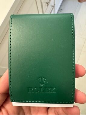 Rolex Green Leather Travel Watch Pouch